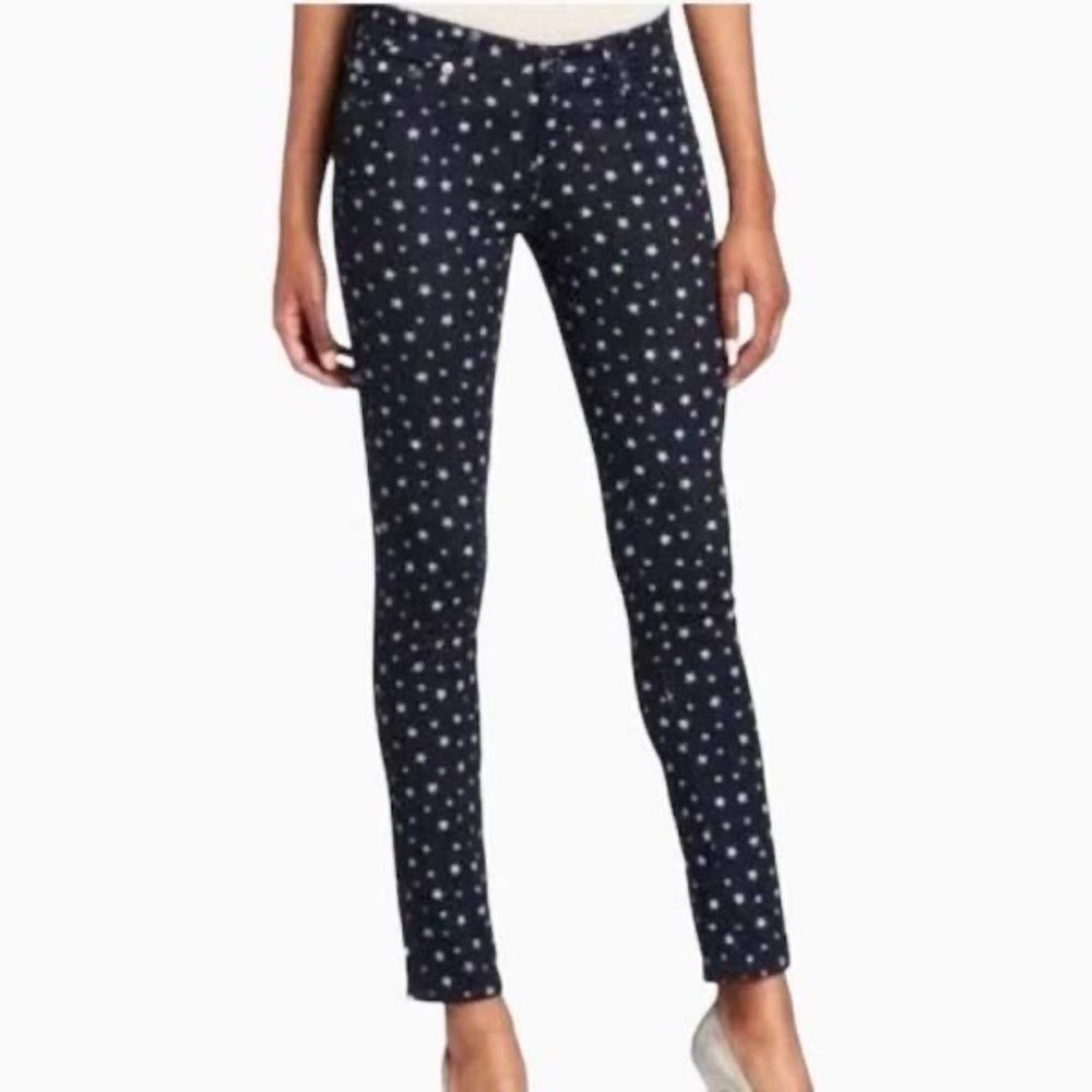 AG‎ Adriano Goldschmied The Legging Super Skinny Ankle Star Print Jeans S…